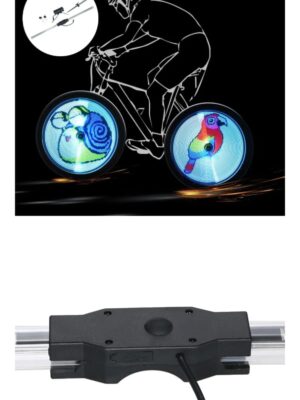 Luz de bicicleta LED programable y recargable